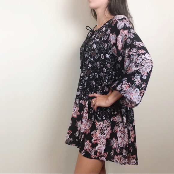 Free people Lucky Loosey Floral Toe Front Tunic - Picture 2 of 7
